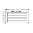 Rytons Louvre Air Vent 6" x 3" Plastic Grille