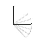 Brown UPVC Plastic Flexible Angle Corner Trim