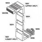 Horizontal Rear Extension Sleeve for Underfloor Adjustable Telescopic vents